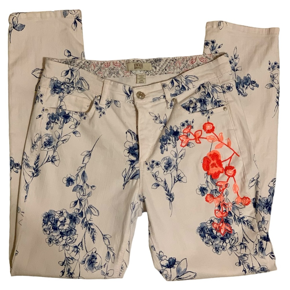 VINTAGE America Women’s Embroidered jeans Size 6/28